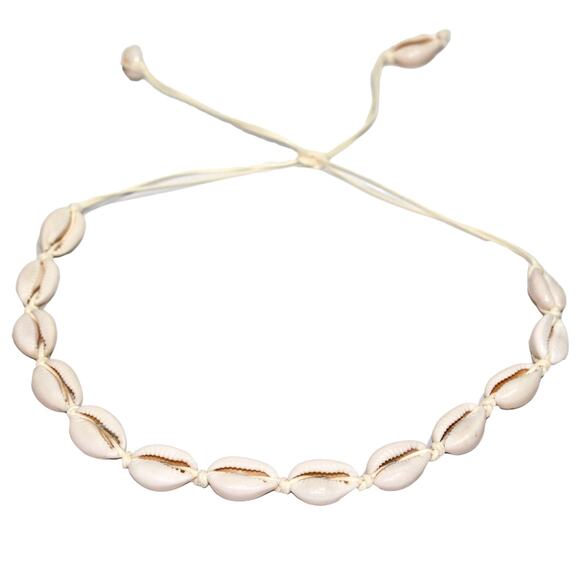 Boho Handmade Natural Conch Shell Necklace NWT - Picture 2 of 5